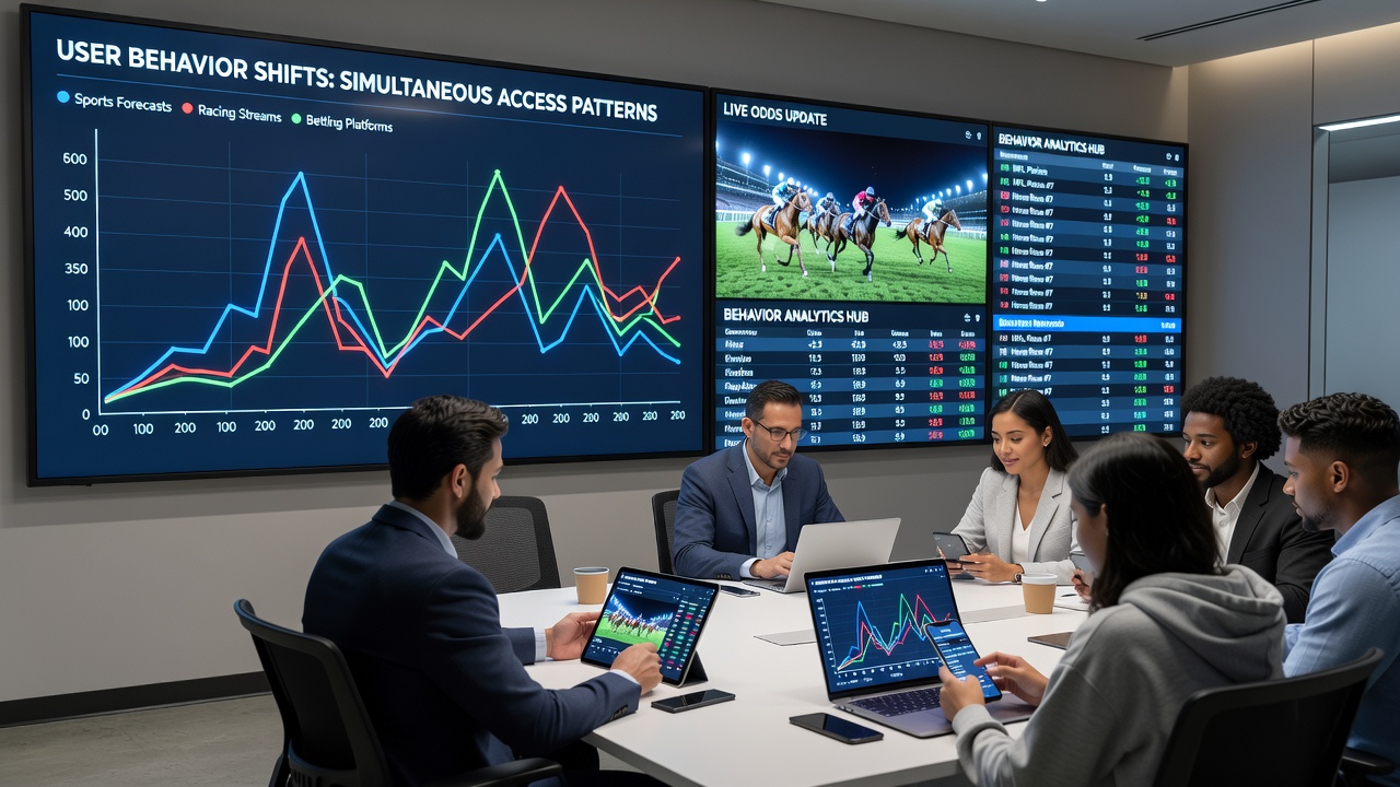 User multitasking across sports predictions, live racing video, and poker lobby on a smartphone screen